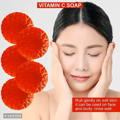 Vitamin-C And Papaya Soap For Smoothing And Brightening Skin Pack Of 5