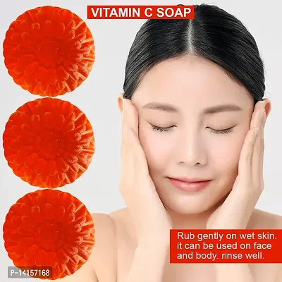 Vitamin-C And Honey Soap For Gentle Cleansing And Moisturizing Skin Pack Of 3