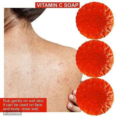 Vitamin-C Moisturizing Bathing Bar With Avocado And Jojoba Oil For Soft And Smooth Skin Pack Of 3