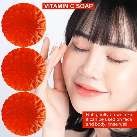 Vitamin C Soothing Soap With Chamomile Extract For Calm And Soothing Skin Multipack