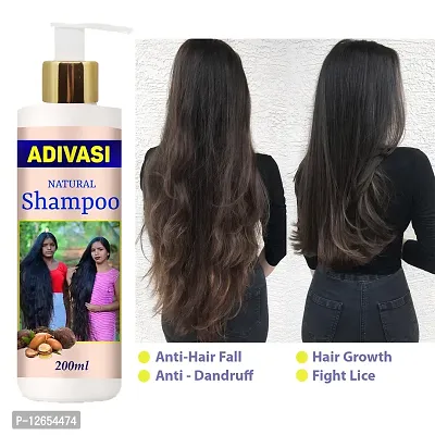 Adivasi Neelambari Kasturi Herbal Hair Shampoo For Women And Men For Hair Long - Dandruff Control - Hair Loss Control - Long Hair -  (200 Ml)-thumb0