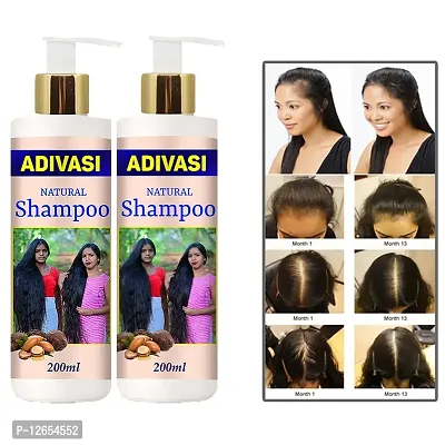 Adivasi Kasturi Natural/Ayurvedic Shampoo Hair Shampoo With Oil 200Ml With 100Ml Pack Of 2-thumb0