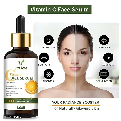 vitamin C Serum Natural Ingredients with The Essential Vitamins and Hyaluronic Acid