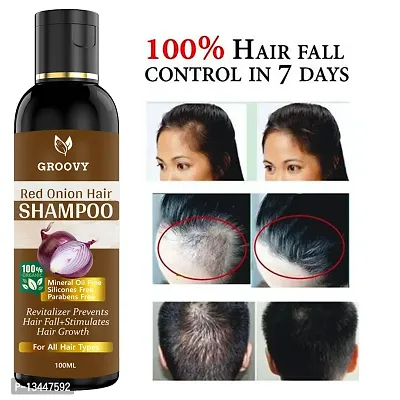 Red Onion Black Seed Hair Shampoo - With Hair Shampoo(100 Ml)-thumb2