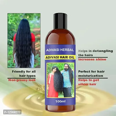 ADIVASI BHRINGRAJ ADVASI_BHRINGRAJ HERBAL HAIR OIL Hair Oil   100 ml)-thumb0