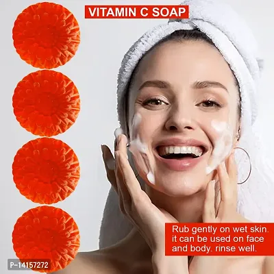 Vitamin-C And Honey Soap For Gentle Cleansing And Moisturizing Skin Pack Of 4