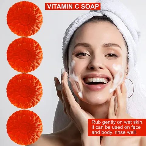 Vitamin C Soothing Soap With Chamomile Extract For Calm And Soothing Skin Multipack