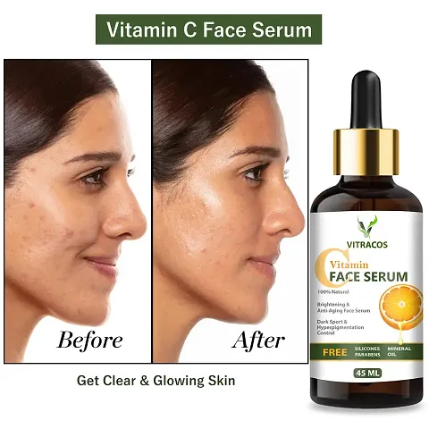 VITRACOS Vitamin C Serum Natural Ingredients With The Essential Vitamins And Hyaluronic Acid