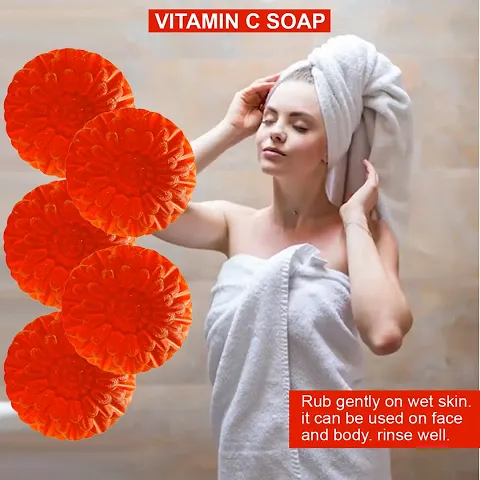 Vitamin C Anti-Aging Soap With Collagen And Hyaluronic Acid For Youthful And Firm Skin Multipack