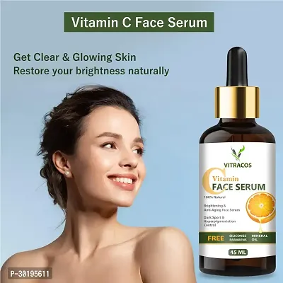 Vitamin C serum natural ingredients with the essential vitamins and Hyaluronic Acid