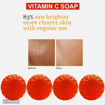 Vitamin C Soothing Soap With Lavender And Chamomile For Calm Skin Pack Of 4-thumb0