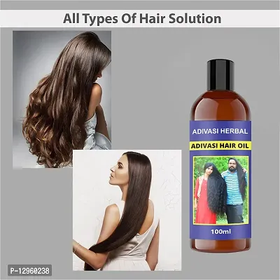 Adivasi Herbal Premium quality hair oil for hair Regrowth - hair fall control Hair Oil   100 ml)-thumb0