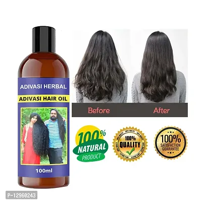 Adivasi Neelambari hair care Anti hair fall dandruff remover hair growth and long long hair oil 100 ml Hair Oil   100 ml)-thumb0