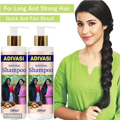 Adivashi Hair Growth And Hair Fall Control Shampoo With Oil 200Ml With 100Ml Pack Of 2