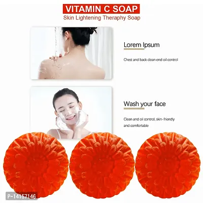 Vitamin C Firming Soap With Caffeine And Ginseng For Tightening And Toning Skin Pack Of 3