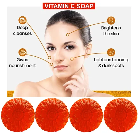 Vitamin C Soothing Soap With Chamomile Extract For Calm And Soothing Skin Multipack