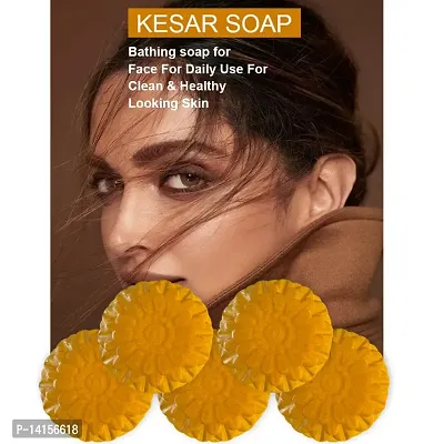 Kesar Saffron And Grapefruit Brightening Soap For A Luminous And Radiant Glow Pack Of 5-thumb0