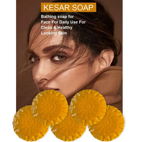 Kesar Saffron And Orange Soap With Orange Extracts And Saffron For Refreshing And Rejuvenated Skin Multipack