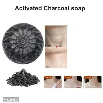 Charcoal Soap For Women Skin Whitening Acne , Blackhead ,