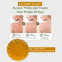 Kesar Saffron And Charcoal Detoxifying Soap For Purified And Deeply Cleansed Skin Pack Of 3-thumb3