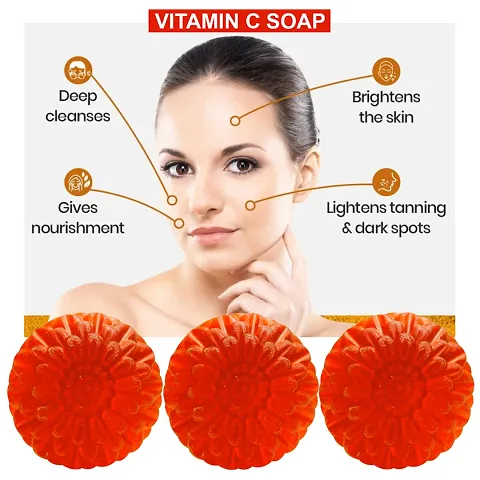 Vitamin C Anti-Aging Soap With Collagen And Hyaluronic Acid For Youthful And Firm Skin Multipack