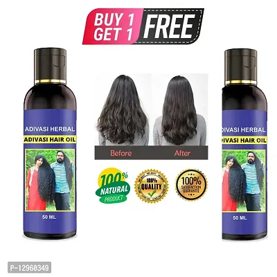 Adivasi Neelambari Ayurvedic Herbal Hair Oil for Dandruff Control and Hair Fall Control for Unisex Hair Oil   50 ml) BUY 1 GET 1 FREE-thumb0