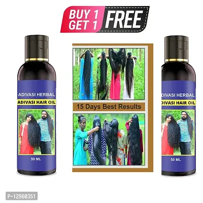 ADIVASI AYURVEDIC PRODUCTS Sri Adivasi maharishi Hair Oil   50 ml) BUY 1 GET 1 FREE-thumb0