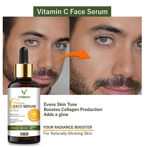 VITRACOS Vitamin C Serum Natural Ingredients With The Essential Vitamins And Hyaluronic Acid