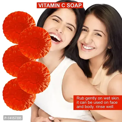 Vitamin C Deep Cleansing Bathing Bar With Charcoal For A Deeply Clean And Purified Skin Pack Of 5