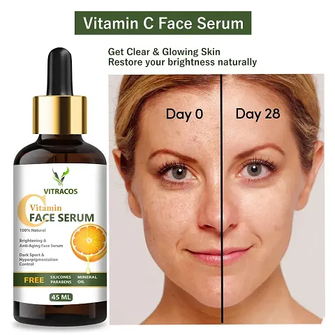 VITRACOS Vitamin C Serum Natural Ingredients With The Essential Vitamins And Hyaluronic Acid