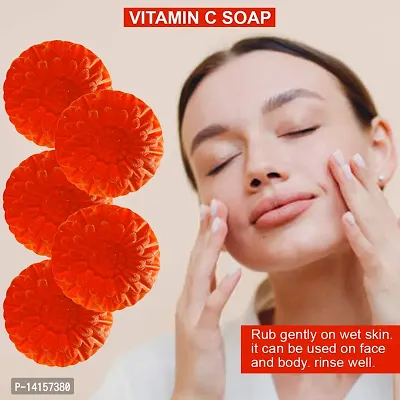 Vitamin C Antioxidant Soap With Green Tea Extract For Youthful Skin Pack Of 5