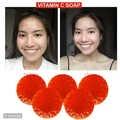 Vitamin C Radiant Skin Soap With Grapefruit And Bergamot Oils Pack Of 5-thumb0