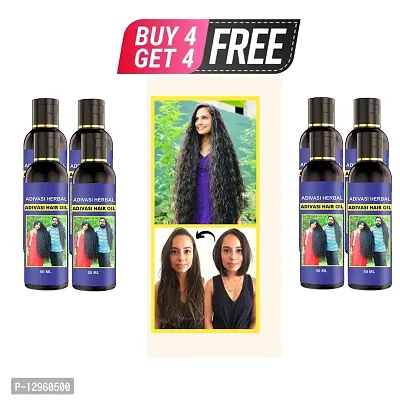 ADIVASI BHRINGRAJ FOR REGROWTH AND LONG HAIR Hair Oil   50 ml)BUY 4 GET 4 FREE-thumb0