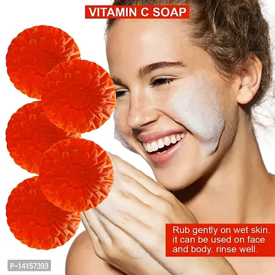 Vitamin C Energizing Soap With Ginger Extract For An Invigorating Bathing Experience Pack Of 5