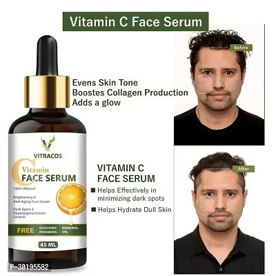 Vitamin C Serum Natural Ingredients with The Essential Vitamins and Hyaluronic Acid