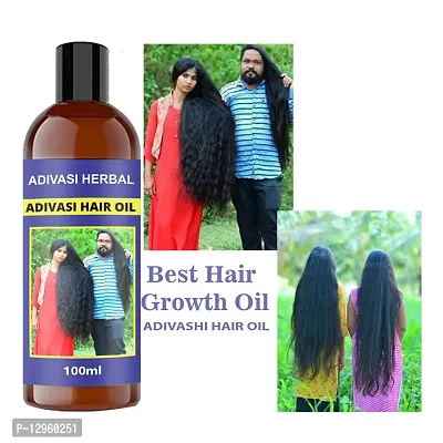 ADIVASI BHRINGRAJ FOR REGROWTH AND LONG HAIR Hair Oil   100 ml)-thumb0