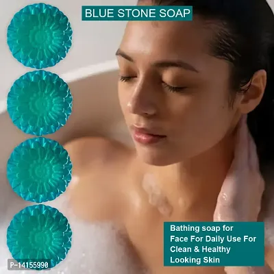 Nourish And Protect Your Skin With Blue Stone Soap - All-Natural Formula Pack Of 4-thumb0