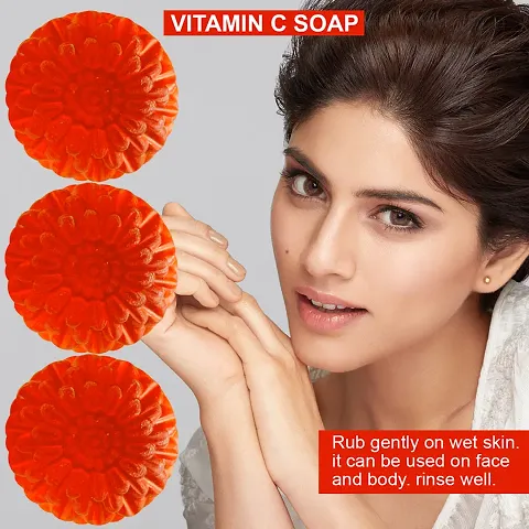 Vitamin C Soothing Soap With Chamomile Extract For Calm And Soothing Skin Multipack