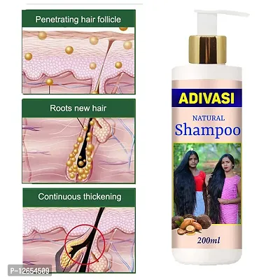 Adivasi Ayurvedic Herbal Hair Growth 200 Ml Hair Shampoo  (200 Ml)