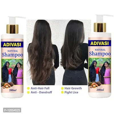 Adivasi Neelambari Kasturi Herbal Hair Shampoo For Women And Men For Hair Long - Dandruff Control - Shampoo With Oil 200Ml With 100Ml Pack Of 2