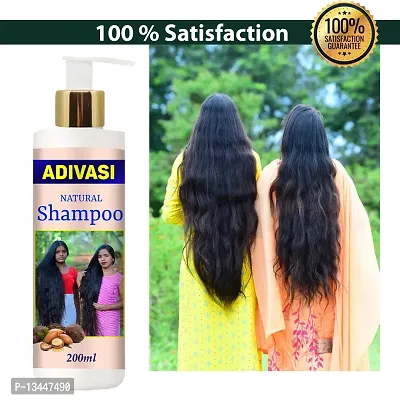 Adivasi Neelambari Ayurvedic Herbal Hair Shampoo For Dandruff Control And Hair Fall Control For Unisex Shampoo With Oil 200Ml+100Ml Pack Of 2-thumb3