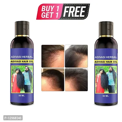 Adivasi Herbal Premium quality hair oil for hair Regrowt Hair Oil   50 ml) BUY 1 GET 1 FREE-thumb0