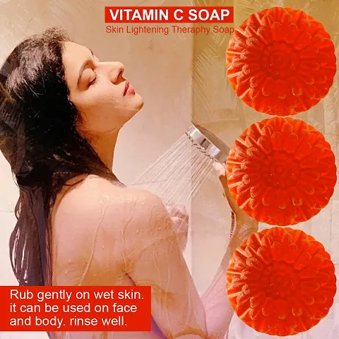 Vitamin C Anti-Aging Soap With Collagen And Hyaluronic Acid For Youthful And Firm Skin Multipack