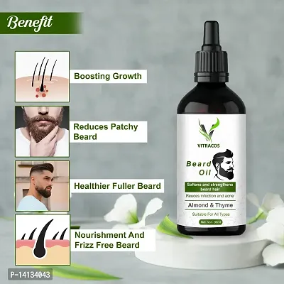 Essential nbsp;Berad Growth Oil, Faster Beard Growth, Shiny  Smooth Beard Oil,-thumb3