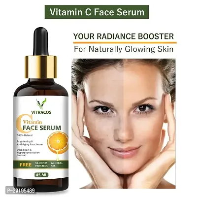 Vitamin C serum natural ingredients with the essential vitamins and Hyaluronic Acid