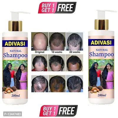 Adivasi Kasturi Shampoo For Hair Regrowth (Pack Of 1) (200 Ml)Buy 1 Get 1 Free-thumb0