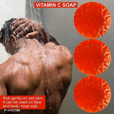 Vitamin-C Complexion Soap With Papaya And Pineapple For Smoothing And Rejuvenating Skin Pack Of 3