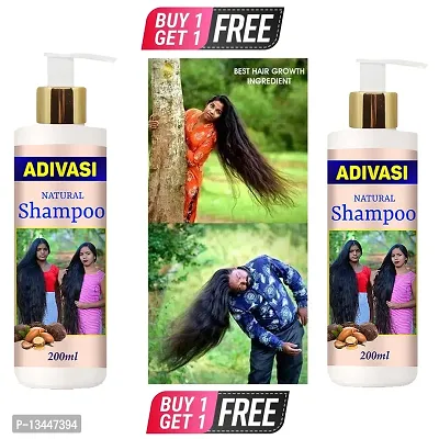 Adivasi Mahashri Herbal Ayurvedic Products Adivasi Mahashri Neelambari Herbal Pure Shampoo (200 Ml)Buy 1 Get 1 Free-thumb0