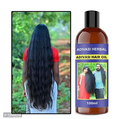 ADIVASI MAHASHRI HARBAL AYURVEDIC PRODUCTS ADIVASI MAHASHRI NEELAMBARI HERBAL PURE HAIR OIL Hair Oil   100 ml)-thumb0