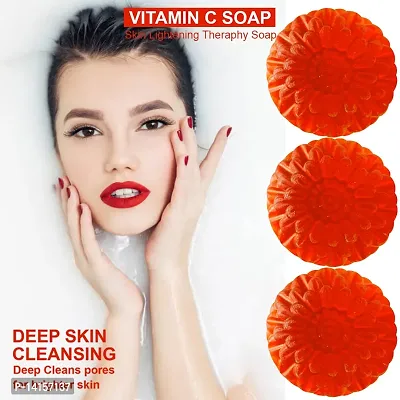 Vitamin C Citrus Soap For Refreshing And Invigorating Bathing Experience Pack Of 3